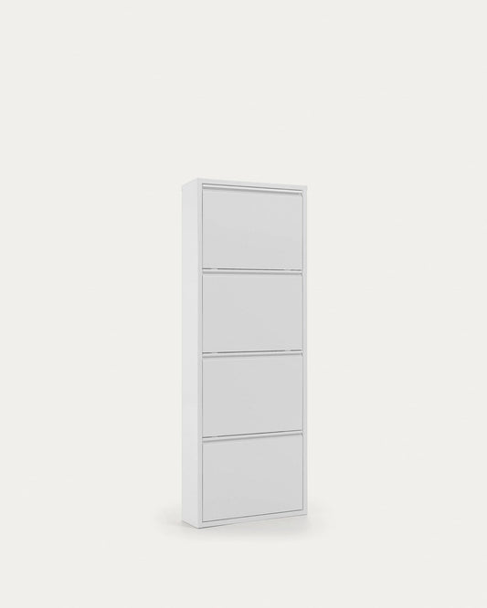 Shoe rack Ode 50 x 136 cm 4 doors white