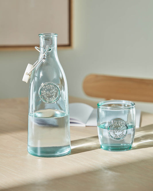 Tsiande clear glass bottle