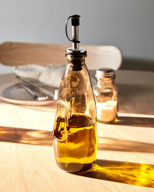 Rohan brown glass oil bottle