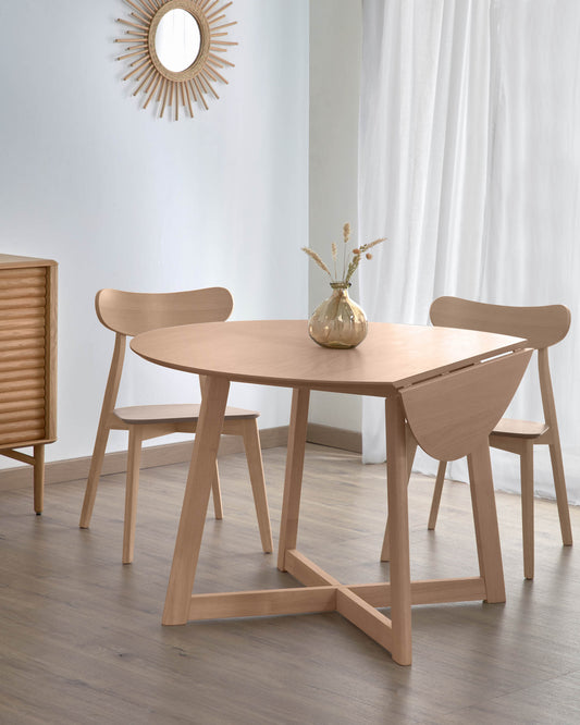 Extendable Maryse 70 (120) x 75 cm table in an oak finish