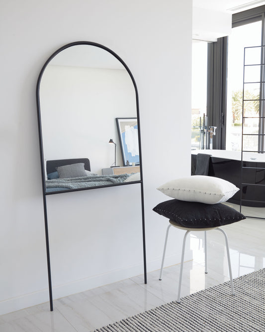 Nazara black metal full-length mirror 70 x 161 cm