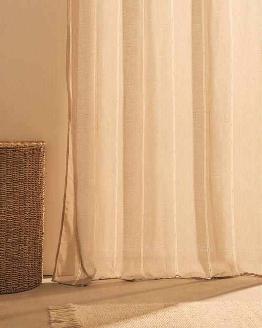 Marza curtain in beige, 140 x 260 cm