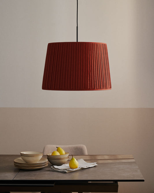 Guash ceiling lamp shade in terracotta, Ø 50 cm