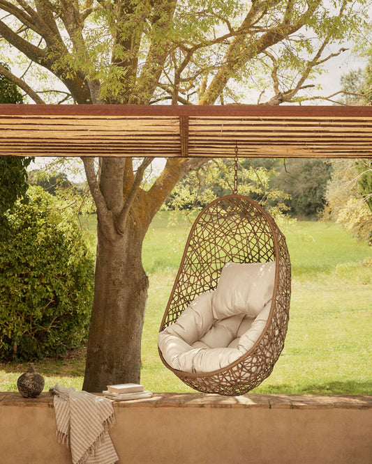 Florina brown hanging chair