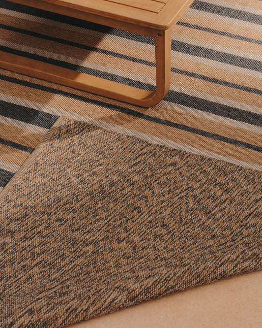 Pareto two-tone coloured rug - made from synthetic fibres 160 x 230 cm