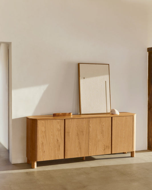 Salaya sideboard in  ash plywood FSC Mix Credit, 200 cm x 79 cm