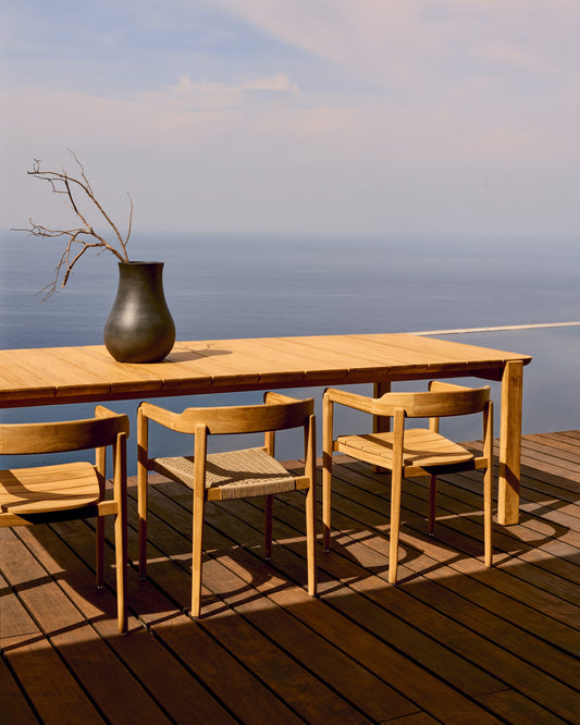 Icaro table made from solid teak wood, 280 x 112 cm, FSC 100%