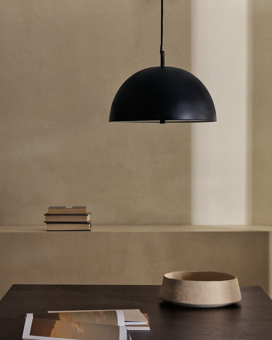 Catlar metal ceiling lamp in a black painted finish Ø 40 cm