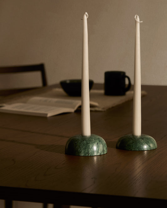 Sintia green marble candlestick 4 cm