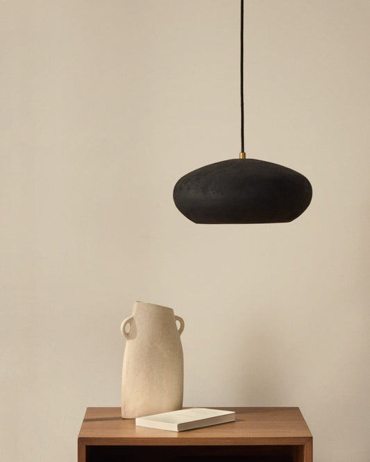 Inda metal ceiling lamp in a black finish, Ø 30 cm