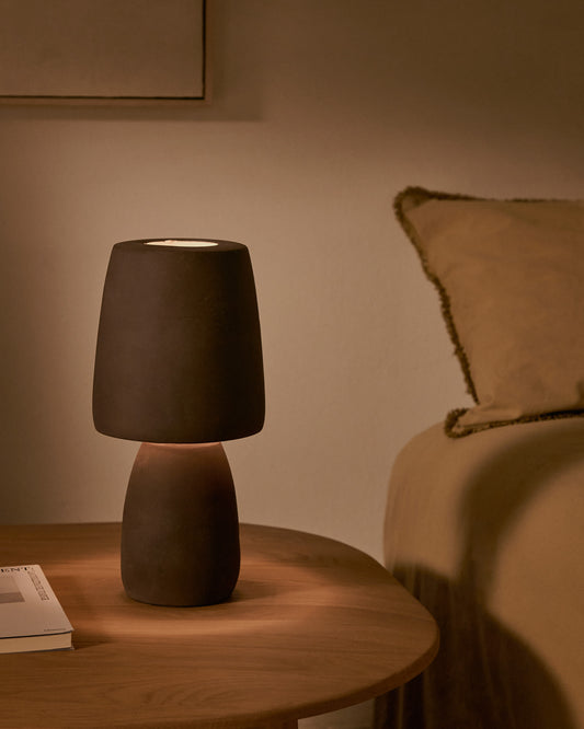 Tandy brown terracotta table lamp