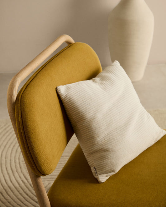 Minec beige, 100% linen cushion cover, 45 x 45 cm