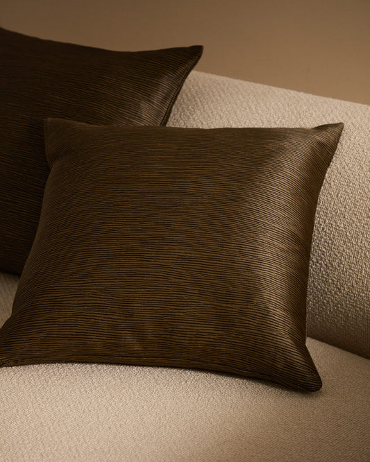 Mirca green textured cushion cover, 45 x 45 cm