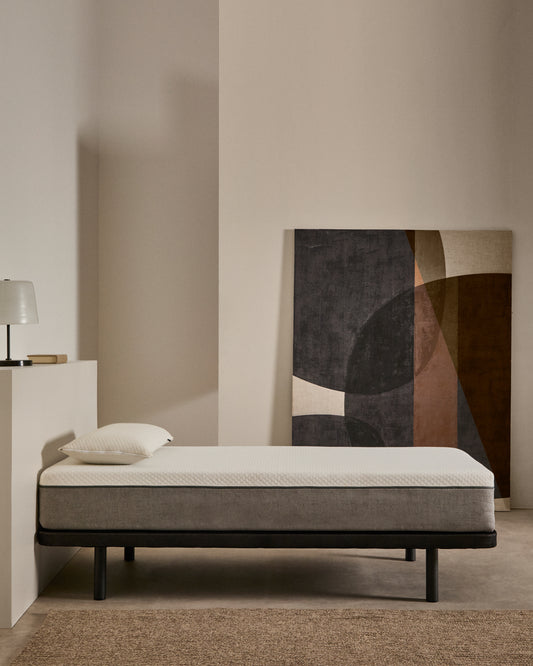 Under base upholstered with 3D fabric for 90 x 200cm mattress