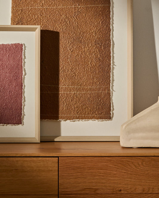 Durkan picture on brown recycled paper, 50 x 70 cm