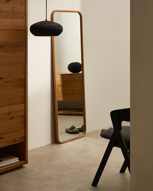 Milsa teak wood mirror 54 x 154cm FSC 100%