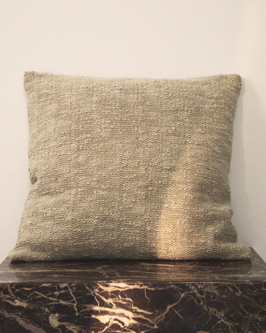 Mevia cushion cover in beige linen blend 50 x 50 cm