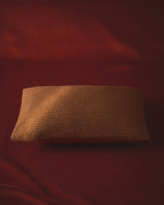 Elira wool and cotton cushion cover in orange 40 x 60 cm