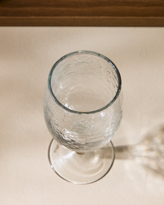 Sileia wine glass made of transparent recycled glass