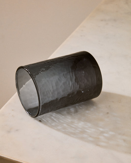 Obila cup made of blue recycled glass