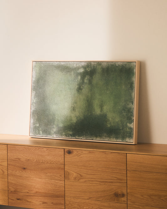 Selnar green abstract picture 60 x 90cm