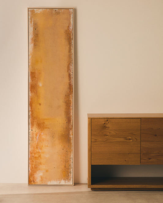 Selnar yellow abstract picture 182 x 47cm