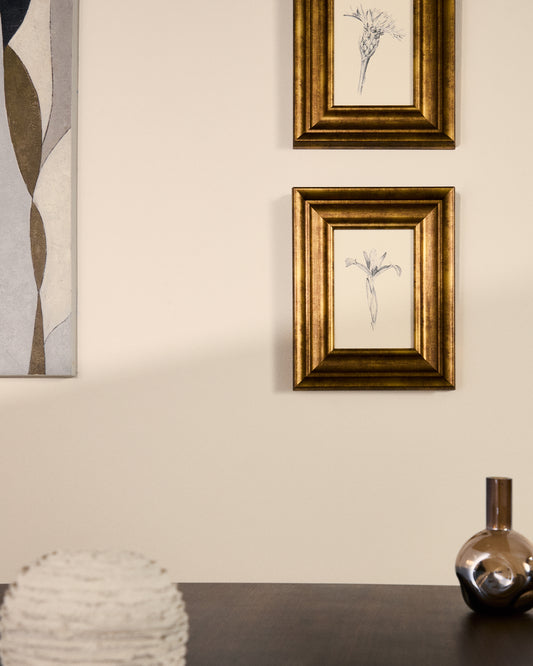 Yalira picture with botanical illustration 33 x 41 cm