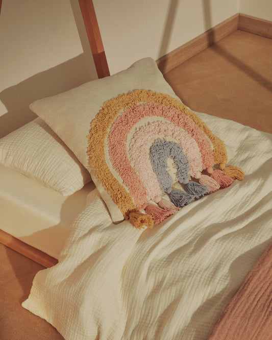 Tadea Cushion Cover cotton multicolor rainbow 45 x 45 cm