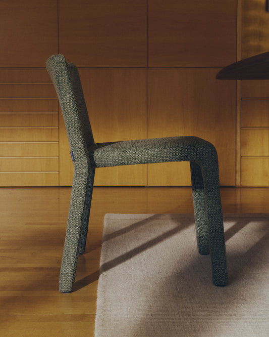 Loria green chenille stackable chair FSC 100%