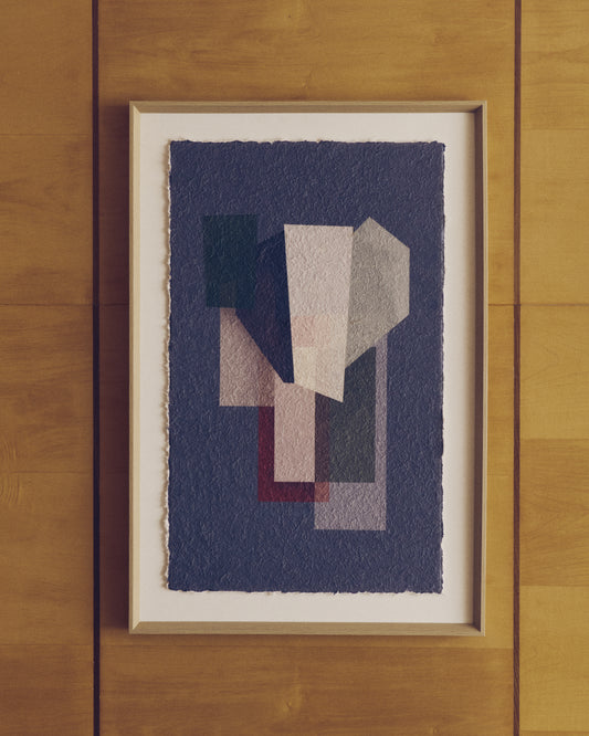 Veluni multicoloured recycled paper picture 60 x 90cm