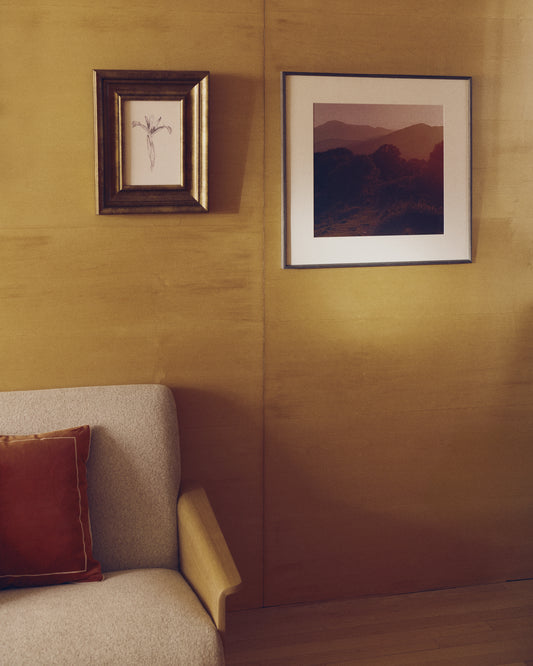 Zavira picture with photograph of La Garrotxa landscape 58 x 58cm