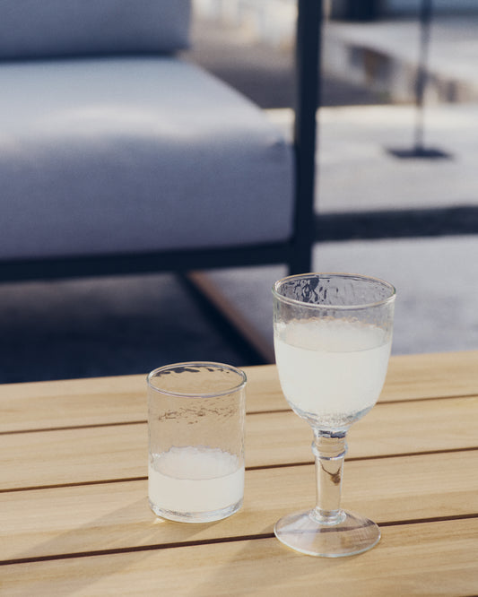 Obila cup made of transparent recycled glass