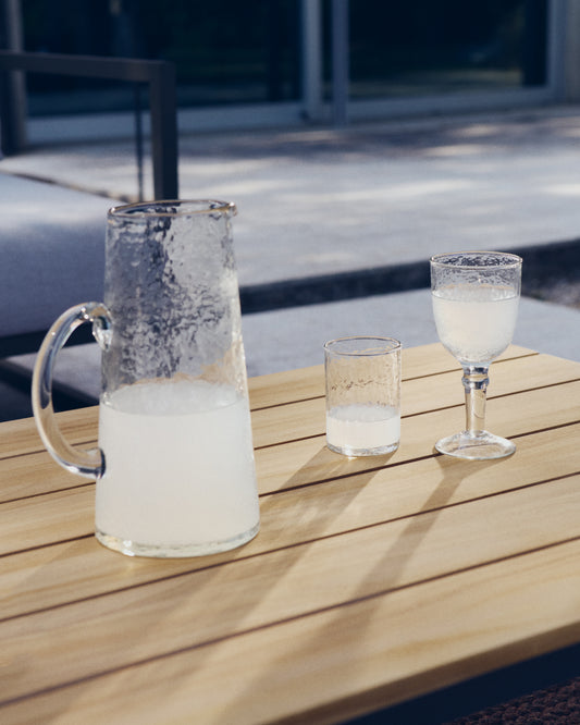 Obila transparent recycled glass jug