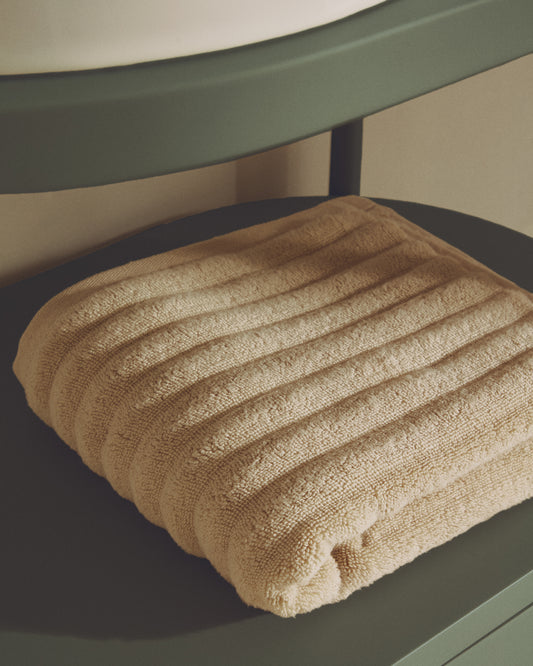 Navira 100% cotton beige bath towel 70 x 140cm