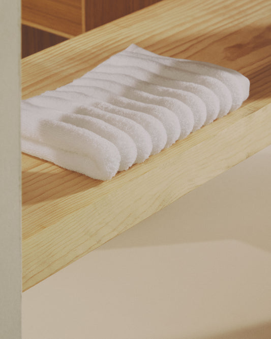 Navira 100% cotton white hand towel 50 x 90cm