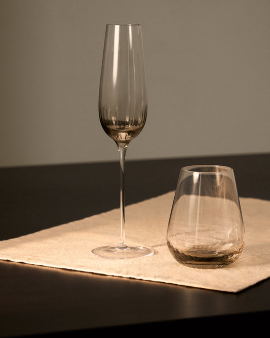 Davel grey champagne glass 21.5 cl