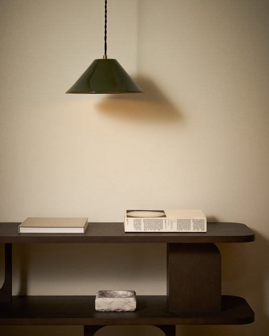 Ceren green ceramic ceiling lamp 29 cm