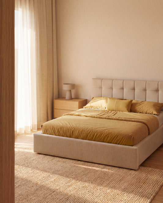 Derule beige jute and wool rug 200 x 300cm