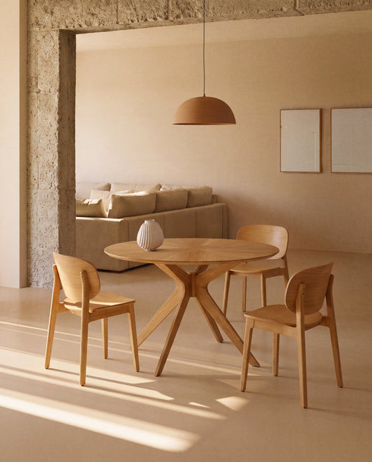 Ludara oak veneer chair