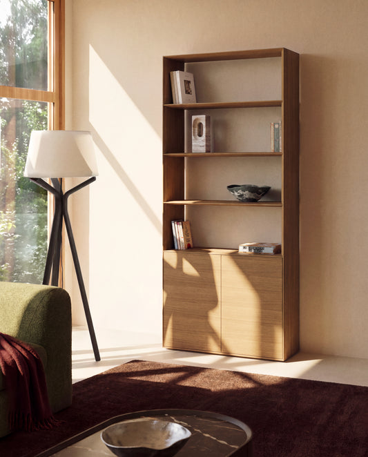 Visala oak veneer shelf 90 x 209 cm FSC 100%