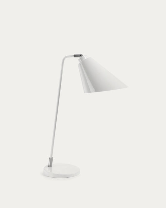 Tipir table lamp in steel with white finish