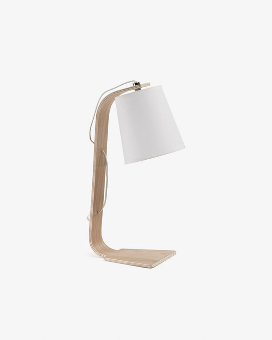 Repcy oak veneer table lamp