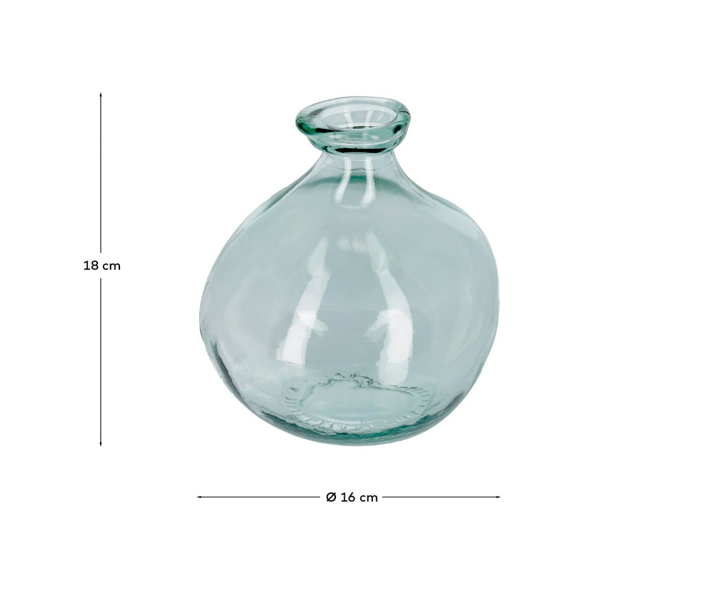 Brenna small clear vase