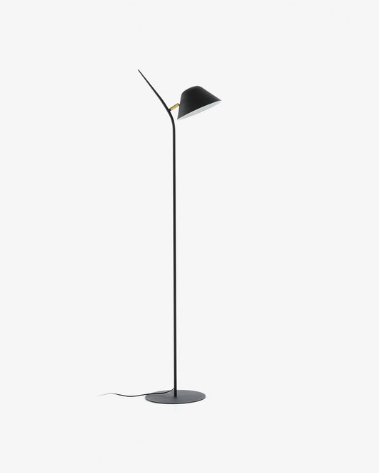 Aurelia floor lamp in steel with black finish