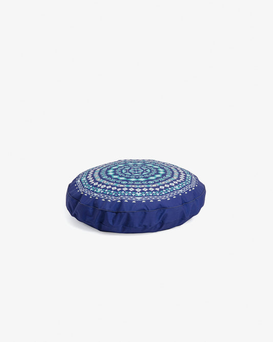 Blue Ashleen pouf Ø 60 cm