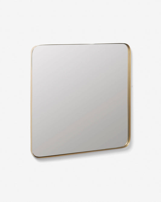 Marco gold metal wall mirror 60 x 60 cm