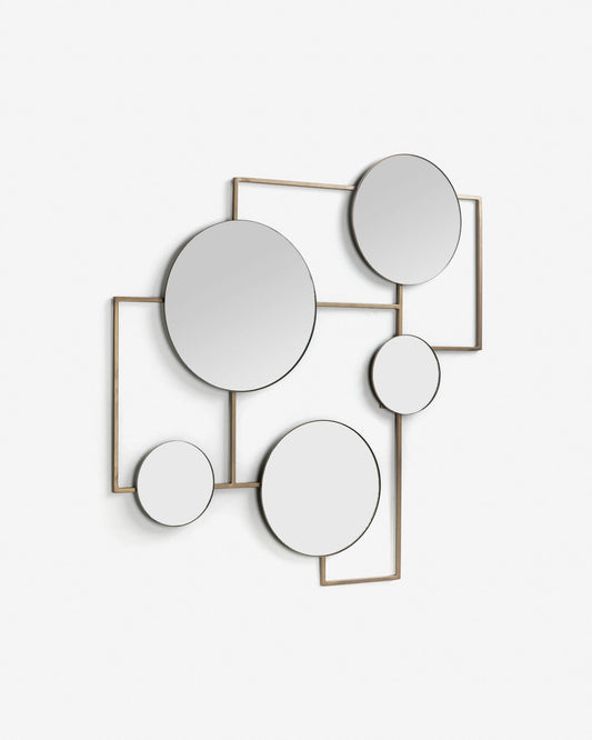 Platte metal mirror, 81 x 83 cm