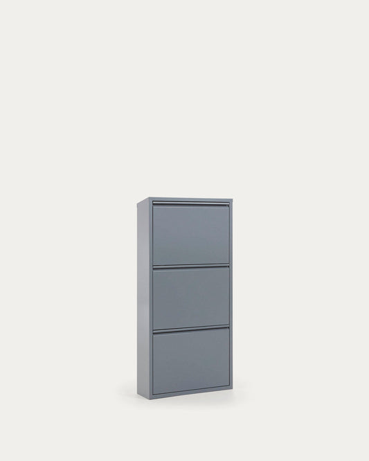 Shoe rack Ode 50 x 103 cm 3 doors grey