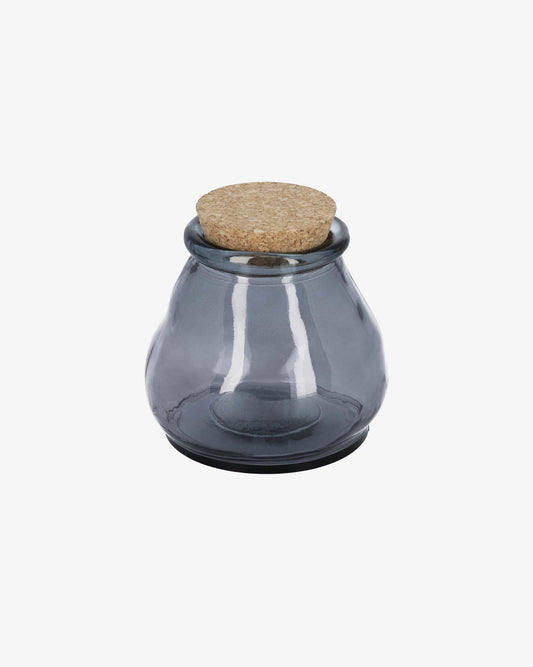 Rohan medium blue glass jar 100% recycled