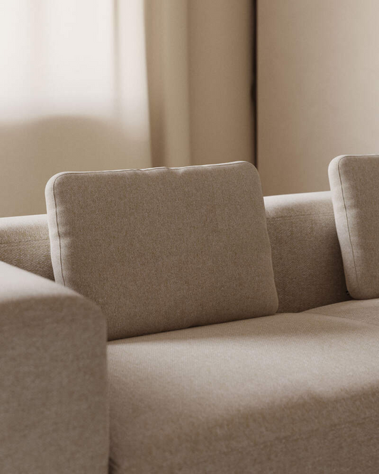 Blok cushion beige chenille 40 x 60 cm